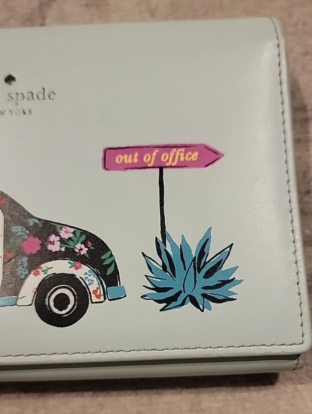 kate spade New York Out Of Office Leather Clutch Wallet